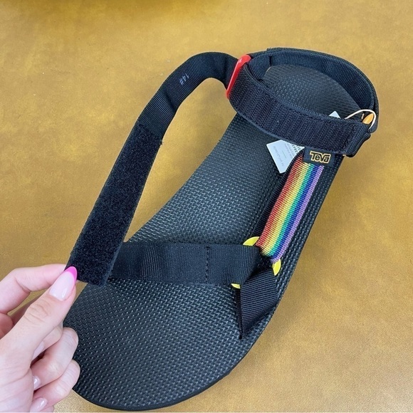 Teva Mid Universal Pride Platform Black/Rainbow‎ Sandal Size 14 Men main image 11